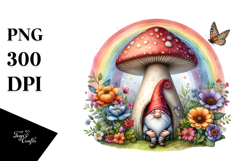 Illustration Gnome House Rainbow Product Image 1
