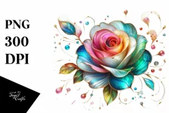 Watercolor Luxury Flower Splash Clipart Product Image 1