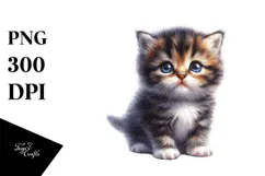 Cute Baby Kitten PNG Product Image 1