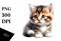 Cute Baby Kitten PNG Product Image 1