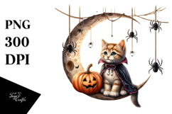 Kitten Dressed for Halloween PNG Product Image 1