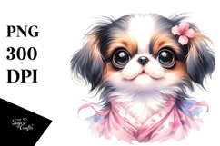 Happy Baby Japanese Chin PNG Product Image 1