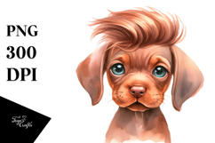 Adorable Vizsla with Cool Haircut PNG Product Image 1