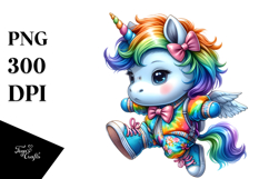Vibrant Cute Unicorn PNG Product Image 1