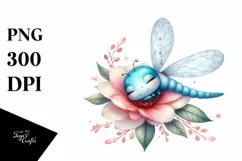 Colorful Baby Dragonfly in Flower Product Image 3