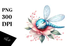Colorful Baby Dragonfly in Flower Product Image 1