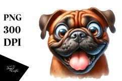 Enthusiastic Bullmastiff Sticker Clipart Product Image 3