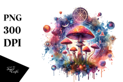 Magical Celestial Mushroom PNG Product Image 1