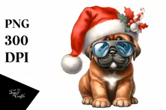 Expressive Baby Bullmastiff PNG Product Image 1