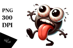 Goofy Cartoon Owl Dancing PNG Product Image 1