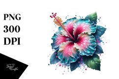 Glossy Hibiscus | Clipart Product Image 1