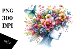 Enchanting Fairy Floral Wreath PNG Product Image 1