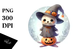 Cute Baby Seal with Halloween Costume, Transparent PNG Product Image 1