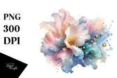 Colorful Pastel Sweet Pea PNG Product Image 1
