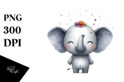 Funny Elephant Clipart Product Image 3