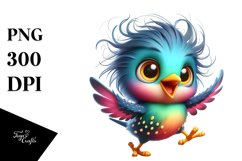 Crazy Baby Starling for Sublimation | Clipart Product Image 3