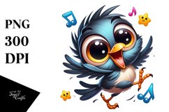 Colorful Cartoon Starling Clipart Product Image 3