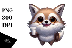 Funny White Background Digital Painting PNG Product Image 1