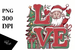 Retro Love Clipart PNG Product Image 5