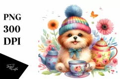 Colorful Whimsical Dog Sublimation Clipart Product Image 3