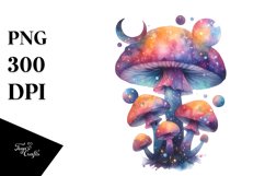 Colorful Magical Mushroom | Clipart Product Image 3