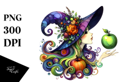 Playful Witch Transparent PNG Product Image 1