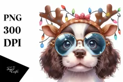 Expressive Baby English Springer Spaniel PNG Product Image 3