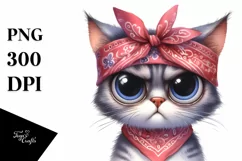 Watercolor Cat Standing Up Human Like, Transparent PNG Product Image 3
