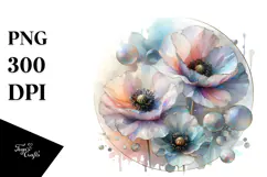 Glossy Poppy Made of PNG Product Image 1