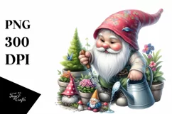 Cute Gnome Gardening | Sublimation | Clipart Product Image 3