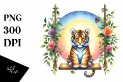 Colorful Tiger Swing | Clipart Product Image 3