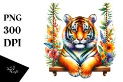 Colorful Tiger Swing | Clipart Product Image 3