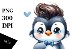 Energic Baby Penguin PNG Product Image 1