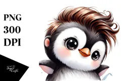 Energic Baby Penguin PNG Product Image 1