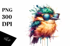 Vibrant Oilbird Sunglasses | Clipart Product Image 3