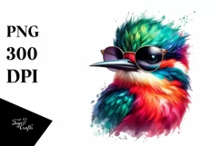 Vibrant Oilbird Sunglasses | Clipart Product Image 3