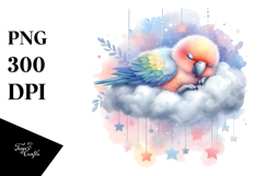 Parrot Baby Cloud Clipart Product Image 1