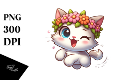 Silly Koala with Flower Crown PNG Product Image 1