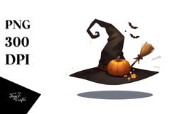 Funny Digital Witch Image, Transparent PNG Product Image 1