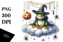 Frog Dressed for Halloween PNG Product Image 1