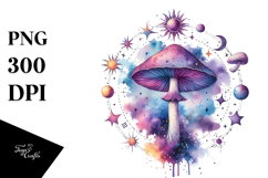 Magical Celestial Mushroom, Transparent PNG Product Image 1