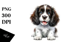 Expressive Baby English Springer Spaniel, PNG Product Image 1