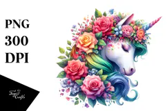 Vibrant Cute Unicorn PNG Product Image 1