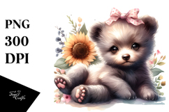 Happy Baby Bear PNG Product Image 1