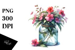 Jar Impatiens Watercolor Product Image 3