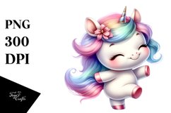 Cute Baby Unicorn Dancing | Clipart Product Image 3