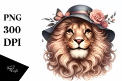 Detailed Funny Cute Lion | Sublimation Clipart Product Image 3