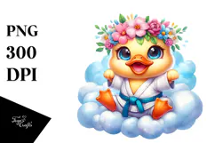 Baby Duck Karate PNG Product Image 1