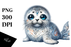 Digital Baby Seal PNG Product Image 1