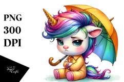 Cute Baby Bird Contempt Unicorn PNG Product Image 1